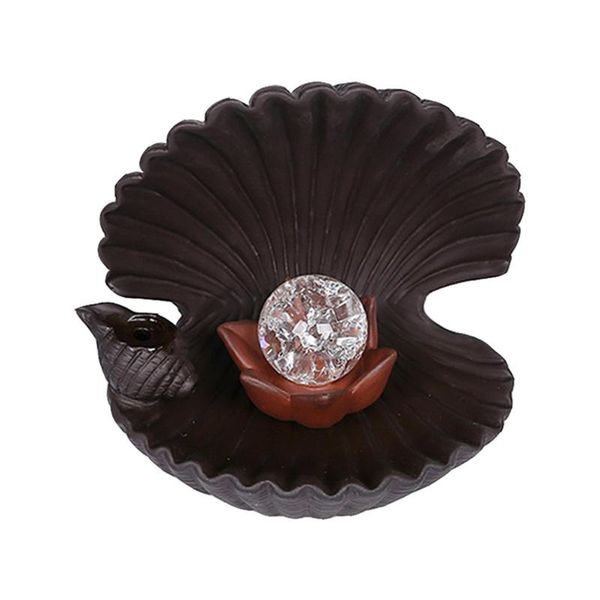 

fragrance lamps 1pc delicate shell shaped incense holder decor backflow container