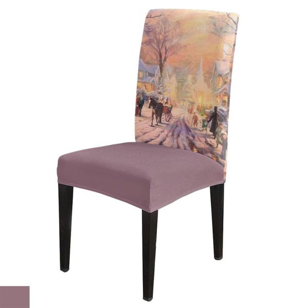 

chair covers christmas street crowd carriage dining spandex elastic printing el kitchen wedding supplies