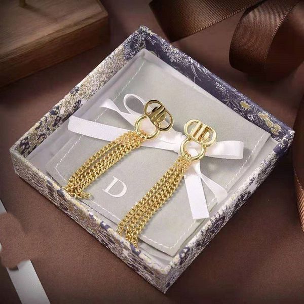 

2021 new jewelry parents tassel dual purpose temperament fashion s925 silver needle earrings female, Black