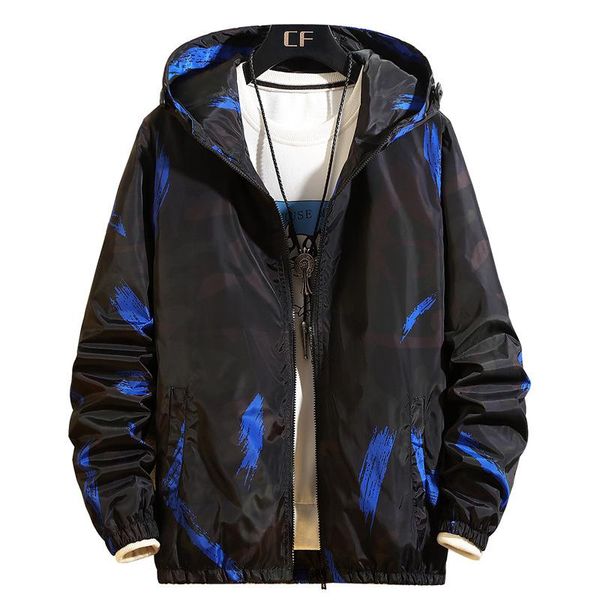 

men's jackets spring and summer hooded jacket 2021 with plus size for men, Black;brown