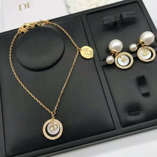 

new five pointed pearl earrings female fashion star same shell necklace, Silver