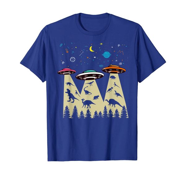 

dinosaur abduction tee for alien lovers and believers t-shirt, White;black