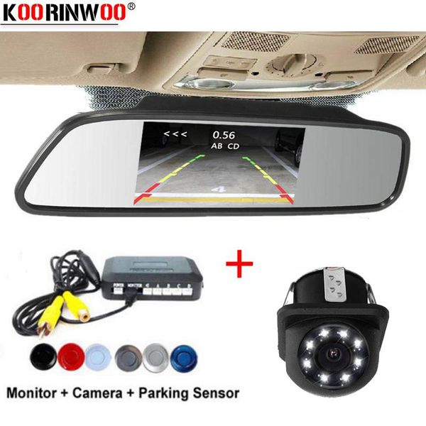 

car rear view cameras& parking sensors koorinwoo parktronic backlight screen led sensor 8 reverse backup monitor detector system rearview