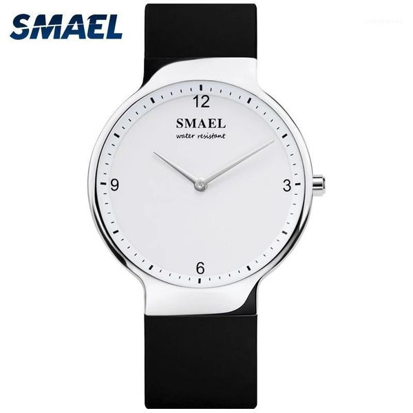 

wristwatches smael quartz movement men's watch couples girls gifts casual fashion style waterproof, Slivery;brown