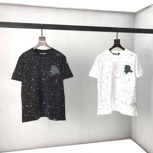 

new short sleeve t-shirt in early spring 20 europe and america large size double strand cotton fabric digital printing processbanbdnbsnc9 p1, White;black