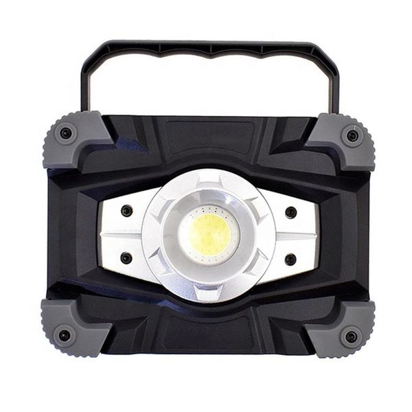 

portable rechargeable power bank red blue strobe cob led work light lanterns