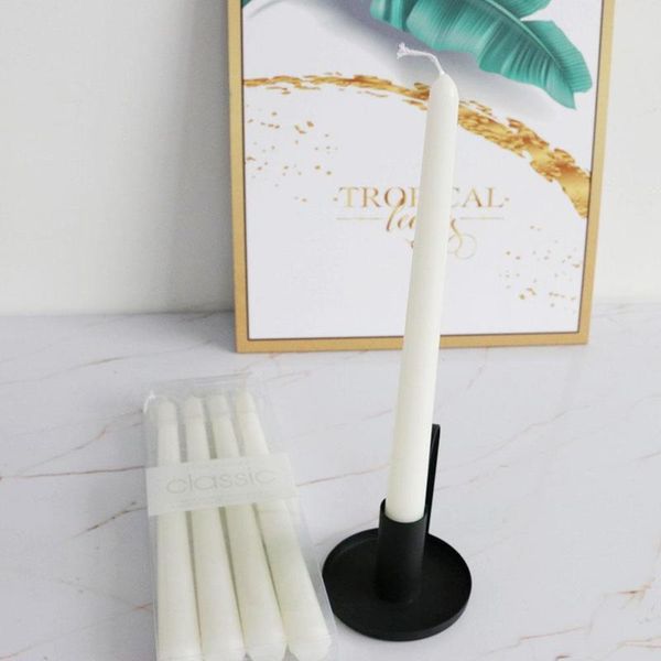 

4pcs color candles pole wax household candlestick wedding decor flame candle