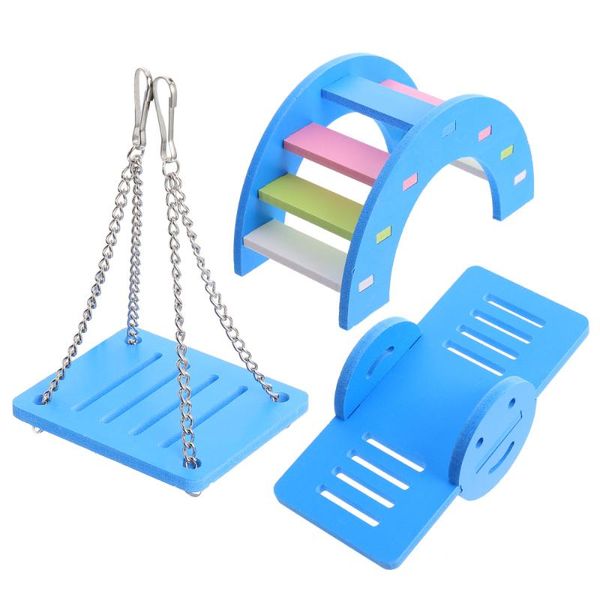 

small animal supplies 3pcs lovely hamster play pets rainbow bridge seesaw swing climb