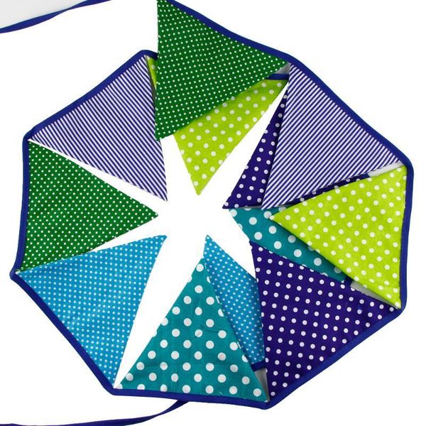 

flags 3.2m cotton pennant for party wedding bunting banner decor decoration