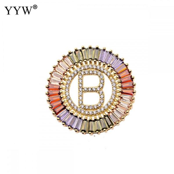 

1pcs pendant necklaces for women jewelry trendy gold color micro pave rainbow cz cubic zirconia a-z initials letter, Silver