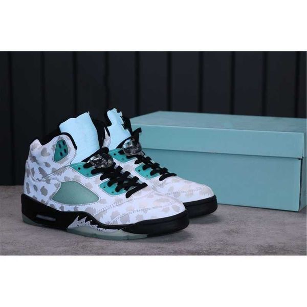 

high version jumpman 5 island green basketball shoes women mens fashion trainers new designer sneakers