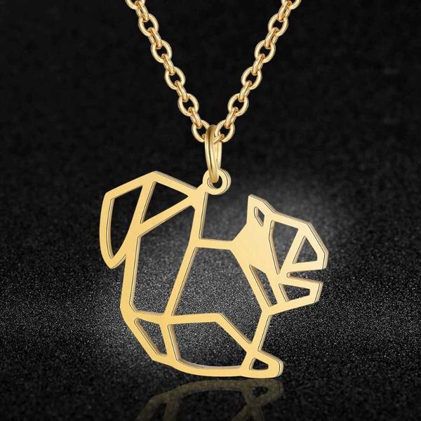 

pendant necklaces unique cute squirrel necklace lavixmia italy design 100% stainless steel for women super fashion jewelry special gift, Silver