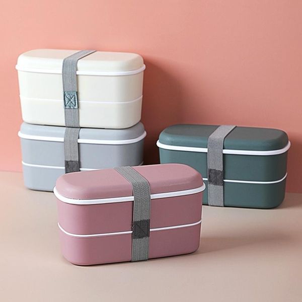 

dinnerware sets microwavable 2 layer lunch box with compartments leakproof insulated