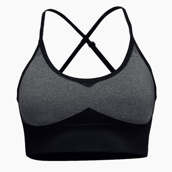 

bustiers & corsets spot goods quick-drying yoga vest beauty back outdoor professional sports running seamless fitness bra, Black;white