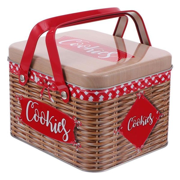 

tinplate cookie storage box handheld candy chocolate packing case container party supplies gifts decoration gift wrap
