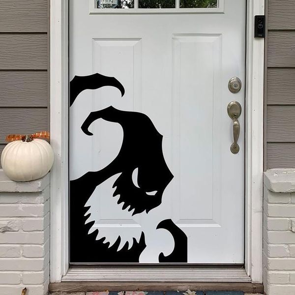 

wall stickers design 1pc pvc horror halloween ghost window decoration sticker home hunted house party accessories
