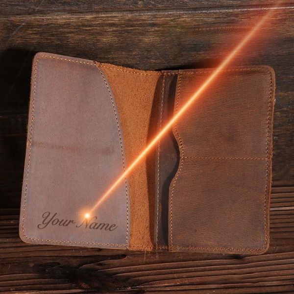 

wallets engraving vintage crazy horse genuine cowhide leather casual women men's passport cover credit id card holder cash case 5503, Red;black