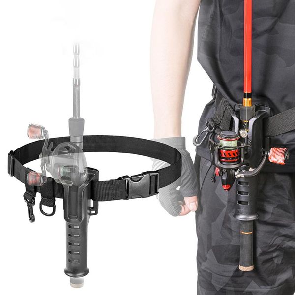

fishing accessories adjustable waist rod holder pole inserter portable belt gear