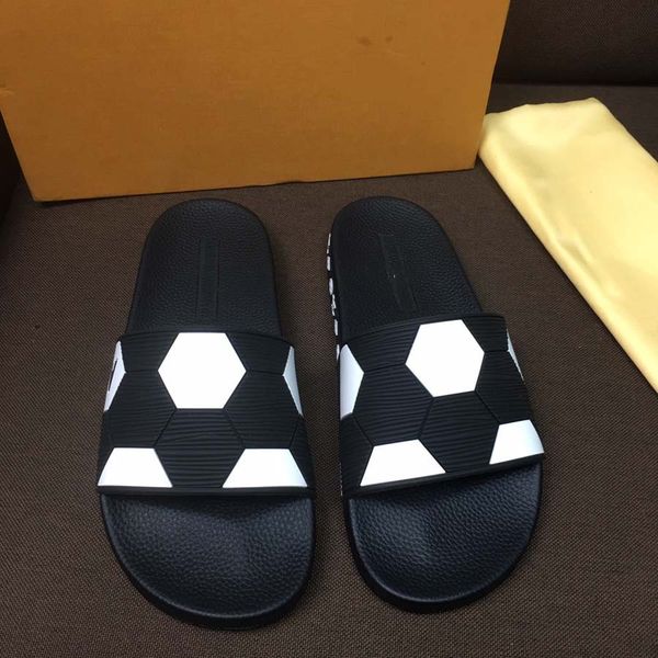 

fashion man women sandals slipper rubber slides sandal floral brocade shoes gear bottoms flip flops striped beach home011 14, Black