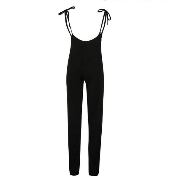 

women's jumpsuits & rompers women casual fashion high waist wide leg pants summer lace up overalls solid color street trousers black, Black;white
