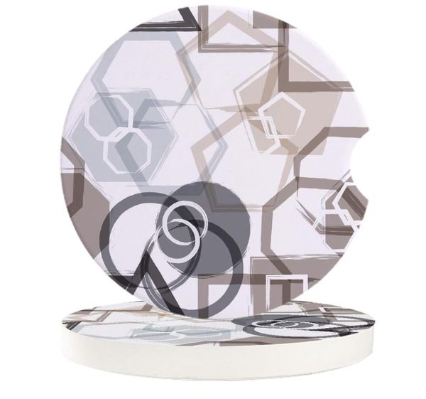 

table runner car cup mat ceramics mug set geometric abstraction teacup pad for home decor accessories