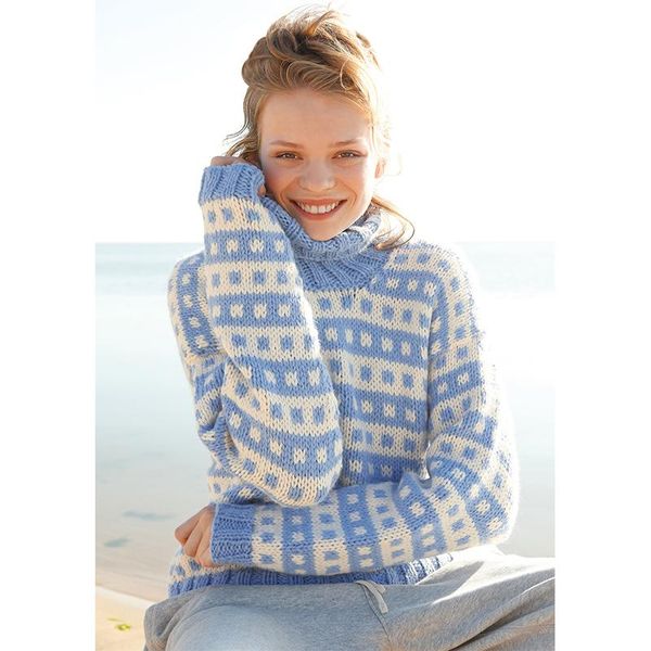 

women's sweaters turtleneck knitted sweater women long sleeve striped color matching loose casual autumn winter fashion wild pullover, White;black