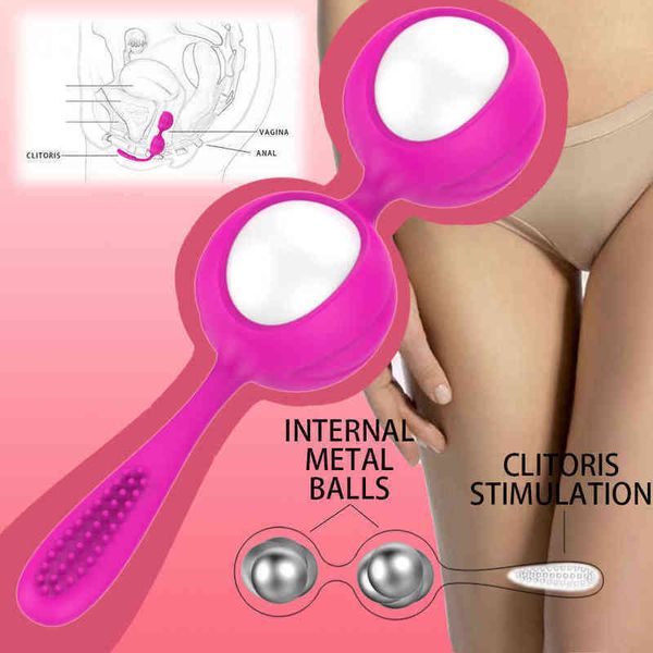 Nxy silencioso silicone smart kegel vagina bolas de ovo gueixa ben wa bola aperte a máquina de exercícios de exercícios brinquedo sexual para mulheres 1215