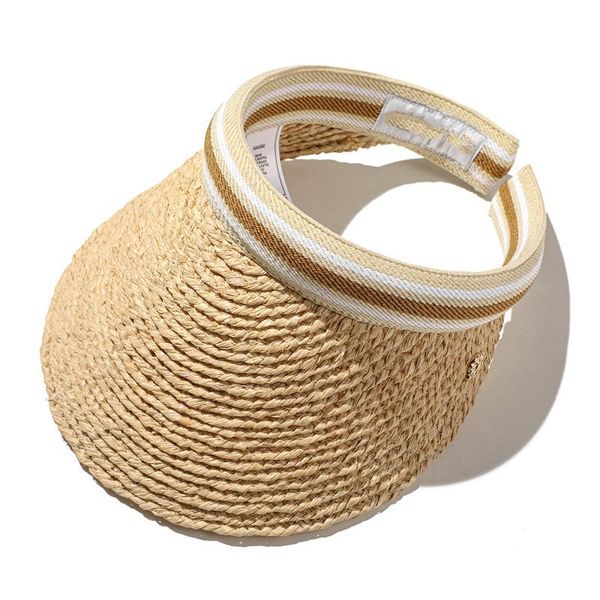 

wide brim hats fashion womens cap designer handmade straw weaving raffia sun visors white woman hat beach panama travel caps, Blue;gray