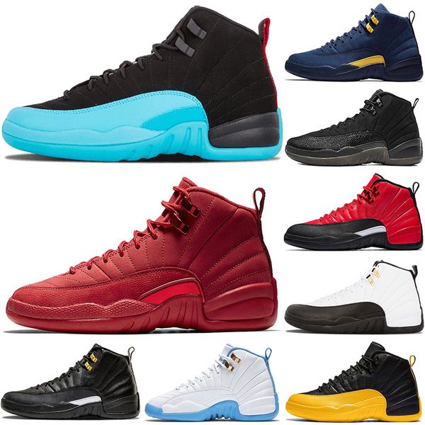 

man basketball shoes 12 12s black purple blue stone cny dark concord grey fiba flu game french royal athletic michigan o-black taxi master u