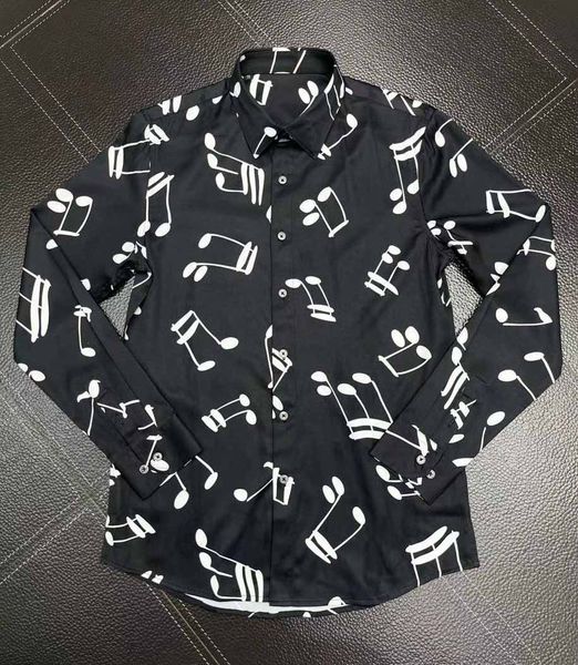 

mens designer shirts brand clothing men long sleeve dress shirt hip hop style cotton 2021new arrival 127, White;black