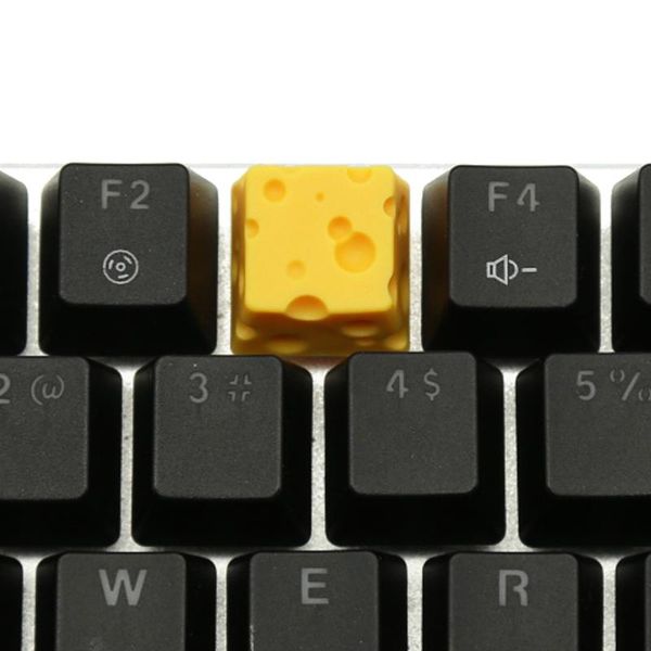 

resin key cap for cheese cute personality cherry keycaps gaming accessories keycap mx keyboards