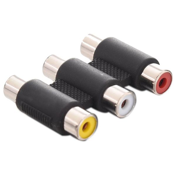 

other lighting accessories 3 rca phono female socket coupler extension adapter