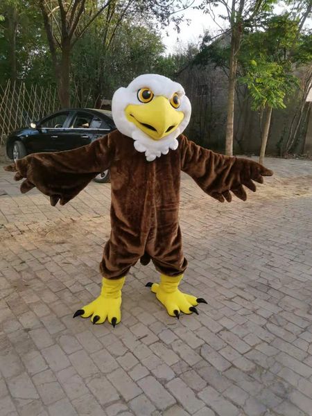 

real picture eagle mascot costume fancy outfit cartoon character party dress, Red;yellow