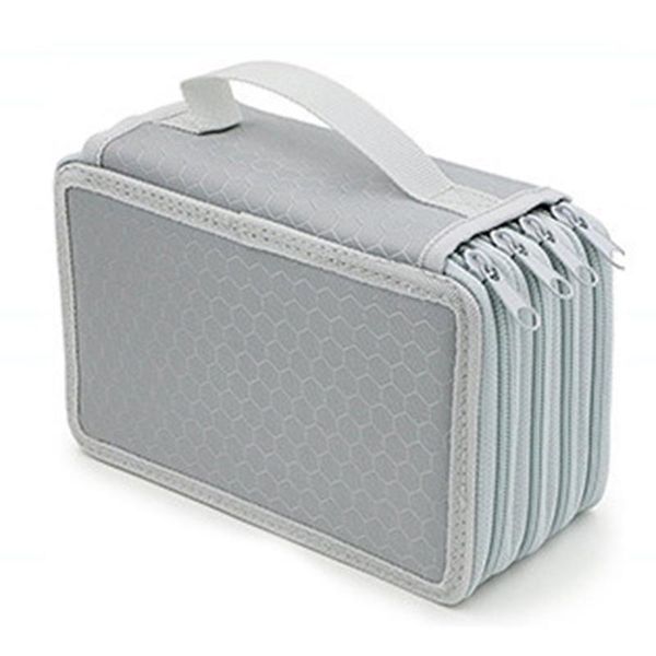

pencil bags slots case handy 4 layers zipper colored pen holder bag large capacity 72 for makeup brush stationery