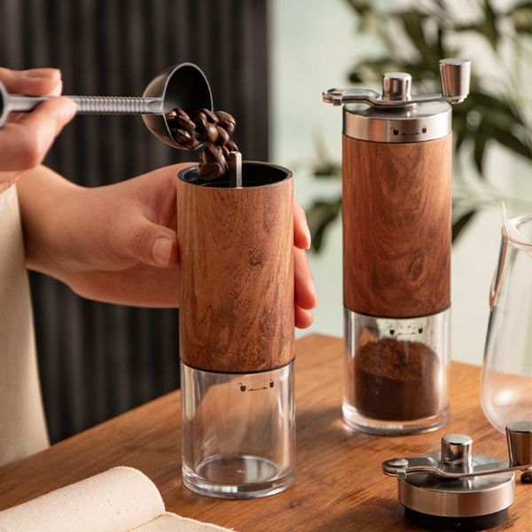 

manual coffee grinders grinder hand portable stainless steel machine bean
