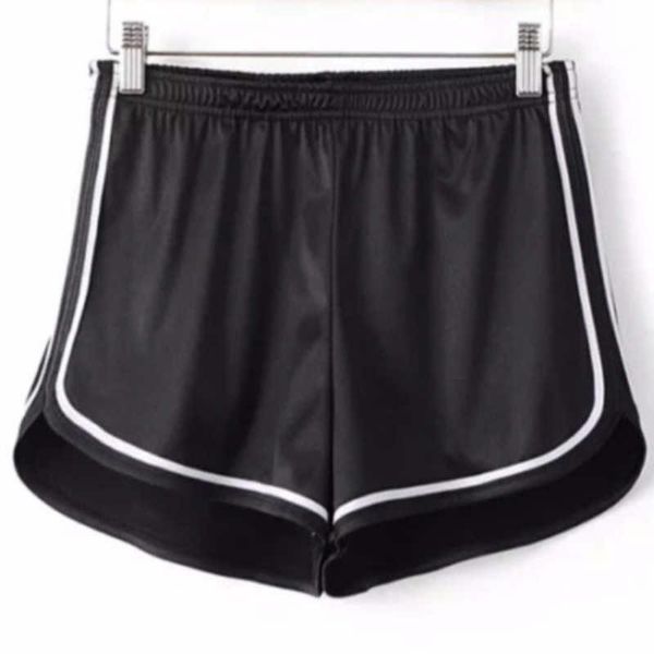 

womens sports casual beach solid color summer female running slim yoga ladies high waist shorts pants two-piece suits