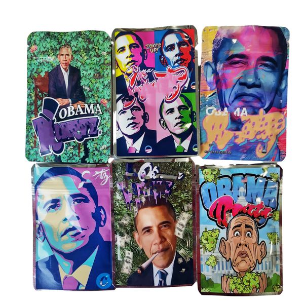 

obama runtz 8.5x13cm 10x12.5cm mylar bags 3.5g space astronaut 7.0g smell proof bag for dry herb flower regular strains lave ice cream cake