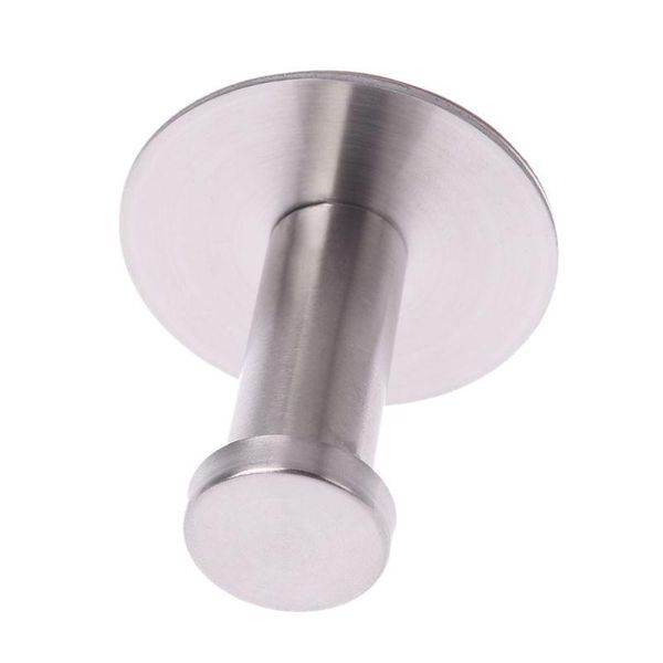 

hooks & rails t8ub stainless steel round without drilling self adhesive wall mounted towel clothes hook sticker robe coat hanger bathroom