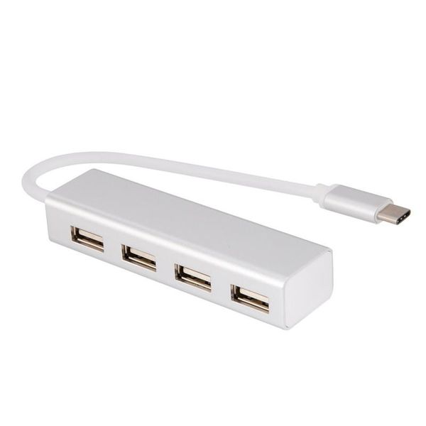 

hubs carprie powered type-c usb2.0 hub 4 port high speed slim compact expansion splitter