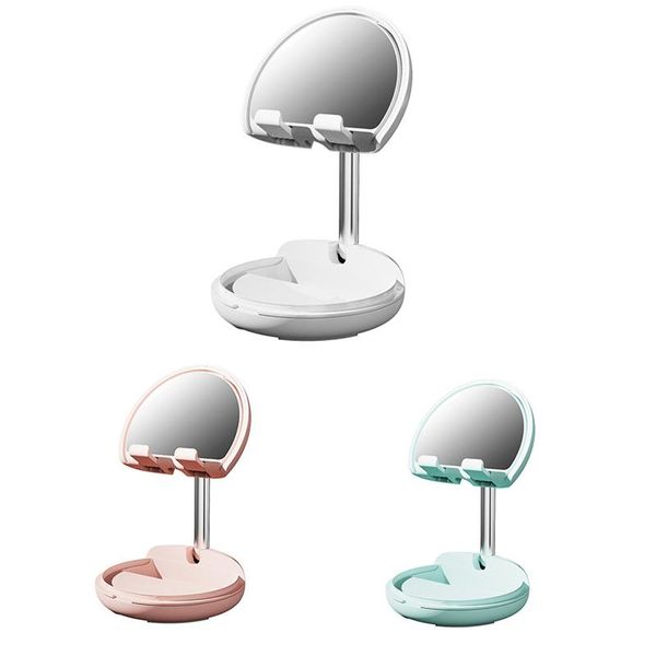

cell phone mounts & holders deskmulti-function stand mini mirror vanity bracket mobile folding flat
