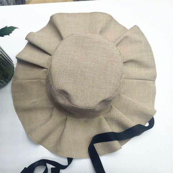 

Fashion Ladies Sun Hat Wrinkle Hem Casual Outdoor Girls Travel Vacation Fisherman Sunhat Sale Wide Brim Hats, Blue;gray