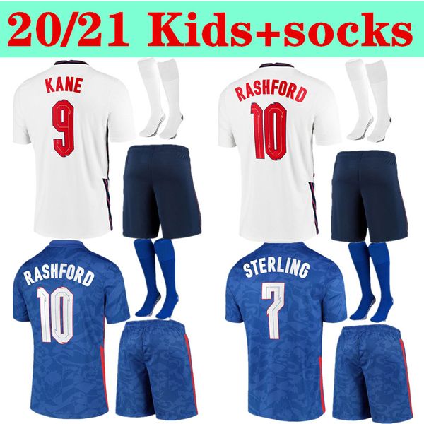 

kids kit soccer jersey home away sterling kane rashford sancho mount abraham dele 20 21 football shirt, Black;yellow