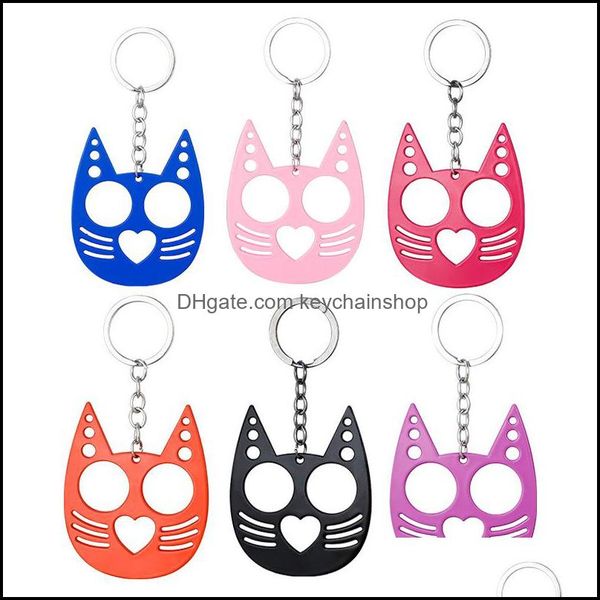 

keychains fashion accessories cute mtifunctional cat shaped key chain alloy bottle opener creative wrench outdoor broken window keychain dro, Silver