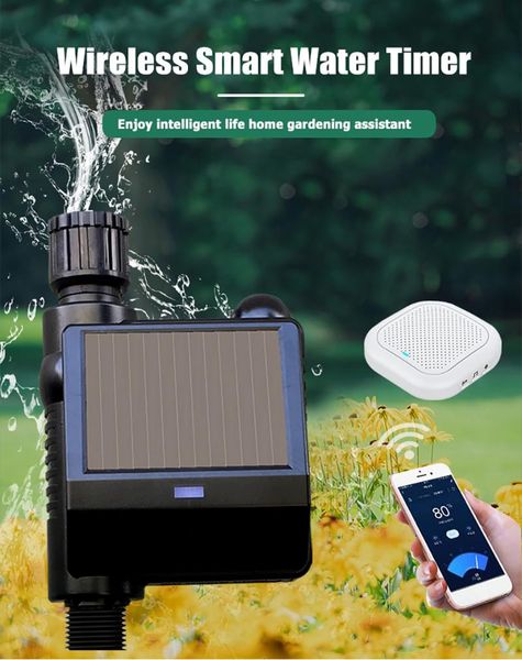 

kkmoon intelligent water management system smart valve solar-powered automatic watering timer equipments