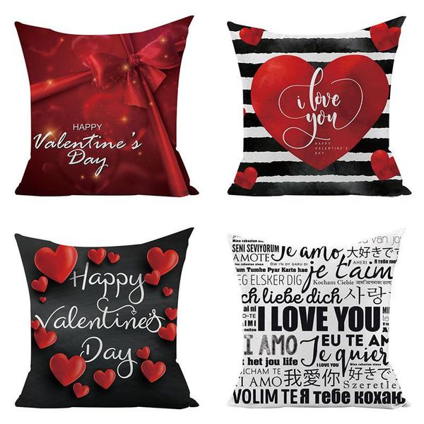

cushion/decorative pillow love valentine's day flannel cover 18x18in /45x45cm car home decoration living room sofa cushion
