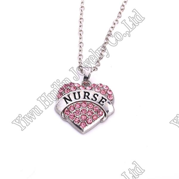 

pendant necklaces crystal chain fashion heart necklace, Silver