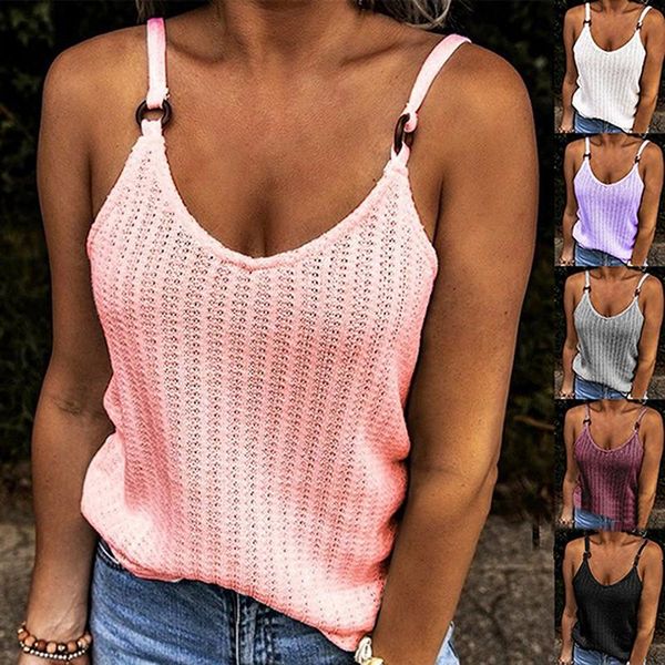 

Women's Tanks & Camis 2021 Summer Short Style Lace Tank Tops Women Mesh Hollow Out Knitting Camisole Ladies Vest Singlets, White