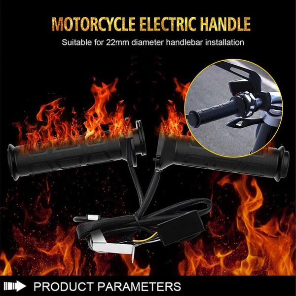 

handlebars motorcycle grips non slip rubber bar end thruster grip 7/8" 22mm moto comfort hand handlebar accessories