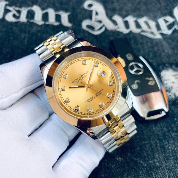 

wristwatches men's fashion atmosphere leisure business watch mechanical waterproof + stainless steel high quality, Slivery;brown