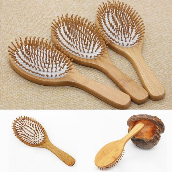 

hair brushes vent combs bamboo wooden massager care styling beauty, Silver